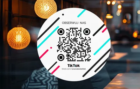 Naklejka samoprzylepna z kodem QR - TikTok 02