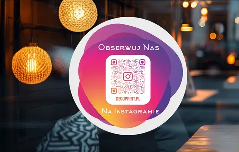 Naklejka samoprzylepna z kodem QR - Instagram 02
