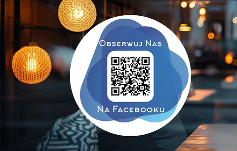 Naklejka samoprzylepna z kodem QR - Facebook 01