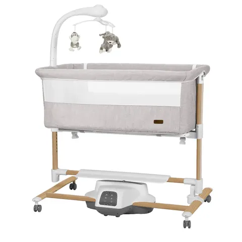 Carrello Bloom łóżeczko dostawne 3w1 z systemem bujania / Silk Beige Wooden