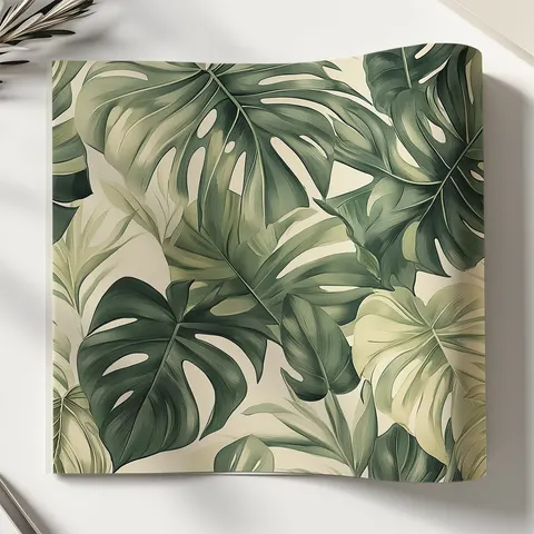 Okleina meblowa Monstera – samoprzylepna, na wymiar