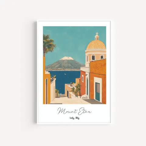 Plakat / na piance - Etna Sycylia