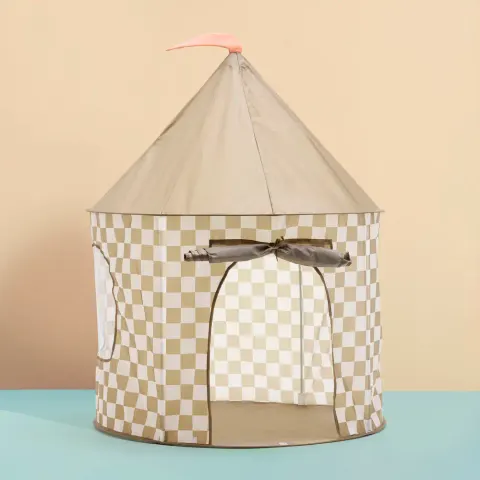 Kids Concept namiot do zabawy Check Khaki