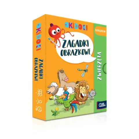 Okidoki Zagadki obrazkowe. Zwierzęta 3+ Albi