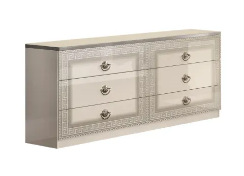 Stylowa Komoda Aida White-Silver