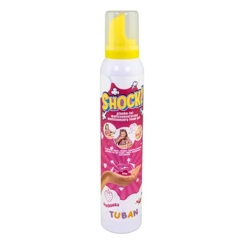Shock! multisensoryczny pianko-żel 200 ml - truskawka, Tuban