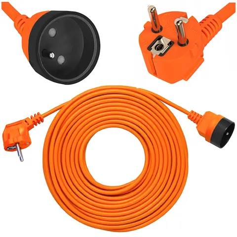 Przedłużacz 1-gniazdowy z/u, 30m, OMY3x1,5mm2; PS-1030-5-1,5, ELGOTECH