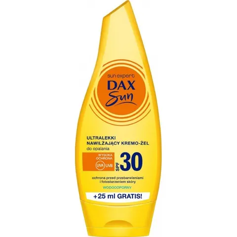 Dax Sun Ultralekki nawilżający kremo-żel do opalania SPF30 175ml