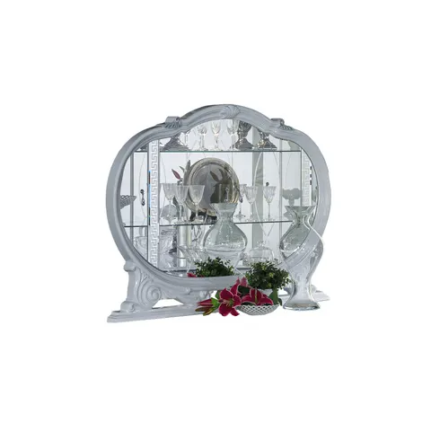 Stylowe Lustro BC Venus White-Silver