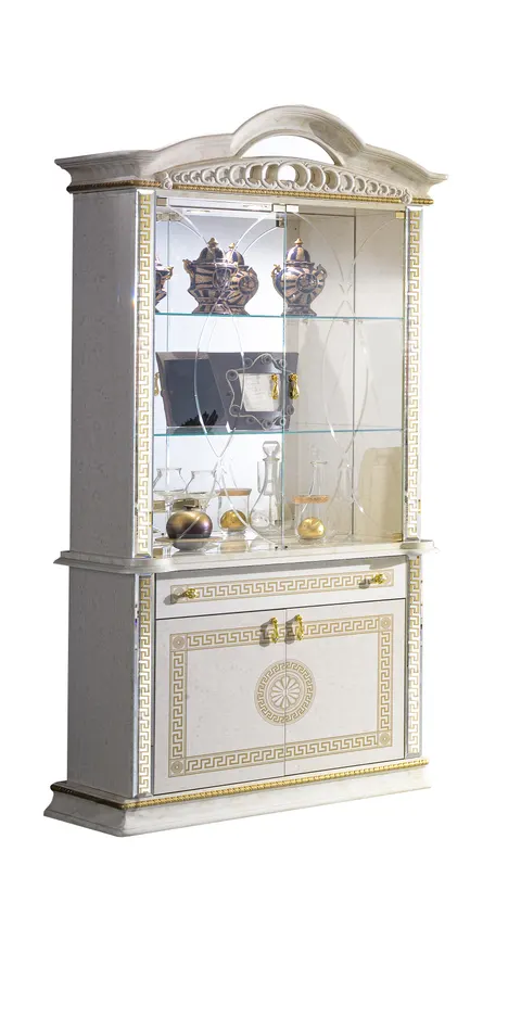 Stylowa Witryna 2 drz. BC Venus Beige-Gold