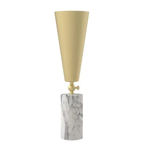 Lampa stołowa VOX Carrara + mosiądz 46 cm Tato