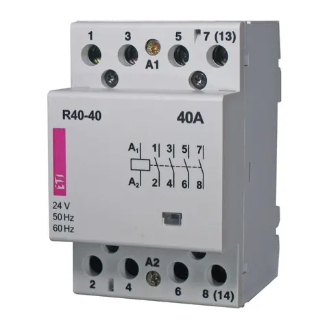 Stycznik modułowy 40A 230VAC 4P 4NO (4Z 0R) 3M, R40-40 230V; 002463410 ETI