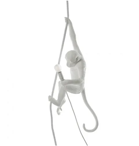 Lampa sufitowa małpa MONKEY CEILING biała Seletti