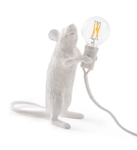 Lampa MOUSE STEP biała stojąca Seletti