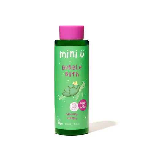 MINI-U NATURALNY BĄBELKOWY PŁYN DO KĄPIELI WINOGRONO 0+