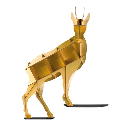 Półka ścienna / regał HORACE GOLD złoty Ibride