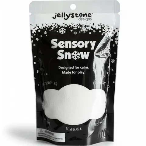 Sensoryczny śnieg, miękka masa sensoryczna dla dzieci, 3+ / Jellystone