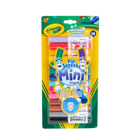 Flamastry stożkowe dla dzieci zmywalne Mini, 14szt. / Crayola