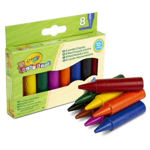 Crayola Kredki świecowe grube Jumbo Mini Kids 8szt. 12m+