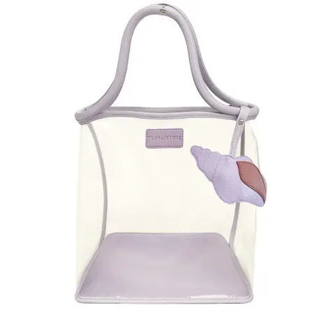Torba plażowa transparentna - Fioletowa / Play&Store