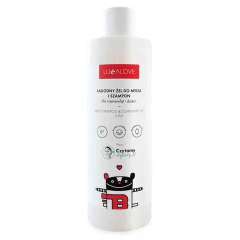 Lullalove Łagodny żel do mycia i szampon dla niemowląt i dzieci - 280 ml
