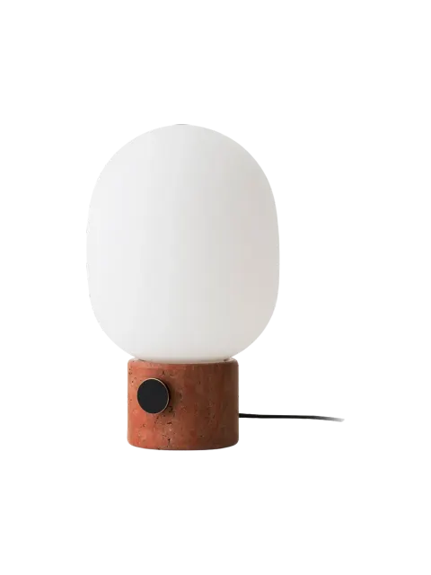 Lampa stołowa JWDA czerwony trawertyn AUDO