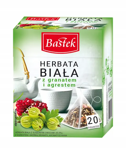 Bastek herbata biała z granatem i agrestem 30g
