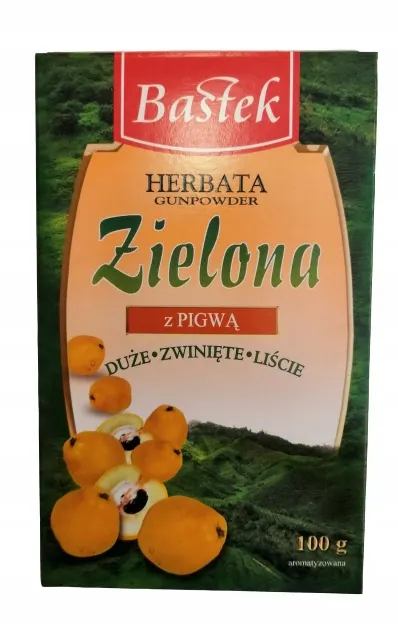 Bastek herbata liściasta zielona z pigwą 100g