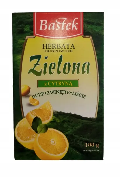Bastek herbata liściasta zielona z cytryną 100g