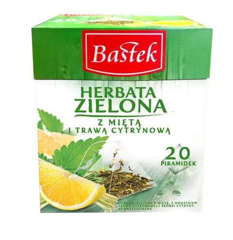 Bastek herbata zielona z miętą i trawą cytrynnową 30g
