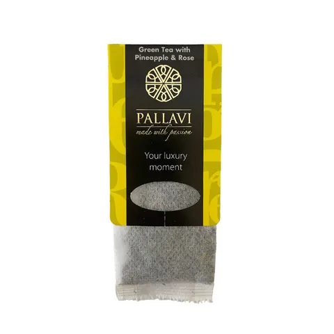 Pallavi herbata bez kartonika green & rose 4g