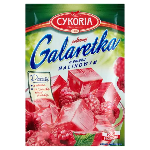Cykoria galaretka o smaku malinowym 75g