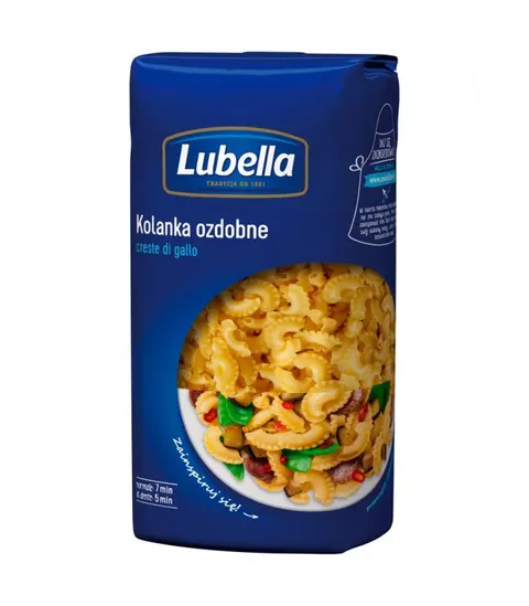 Lubella makaron kolanko ozdobne z falbanką 500g