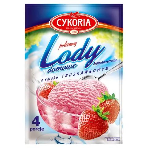 Cykoria lody o smaku truskawkowym 60g