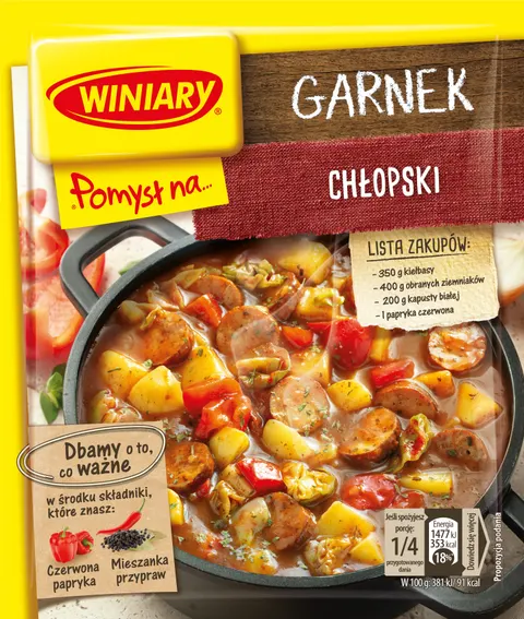 Winiary przyprawa "pomysł na" chłopski garnek 40g