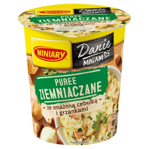 Winiary danie 5 min puree z grzankami i cebulą 59g