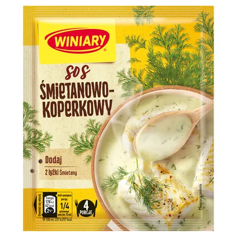 Winiary przyprawa do sosu śmietanowo-koperkowy 27g