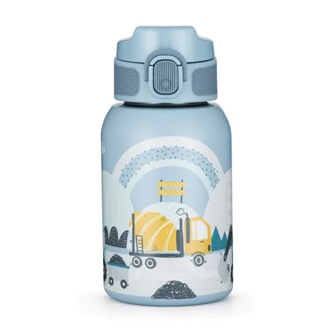 PETITE&MARS Butelka termiczna ze stali nierdzewnej ze słomką 350 ml Work Zone 12m+