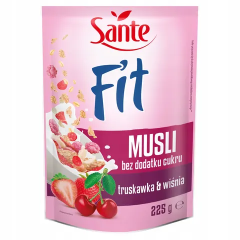 Sante fit płatki truskawka wiśnia