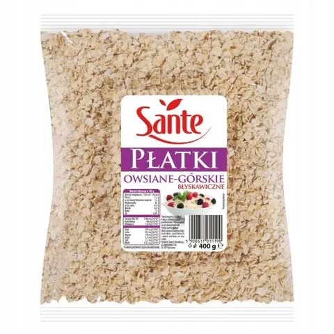 Sante płatki owsiane górskie błyskawiczne 400g