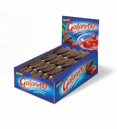 Wisła galaretka w czekoladzie o smaku wiśniowym 1,6kg