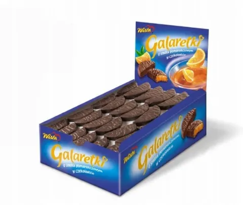 Wisła galaretka w czekoladzie o smaku pomarańczowym 1,6kg