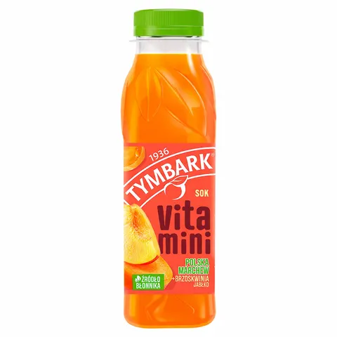 Tymbark sok vitamini marchew, brzoskwinia jabłko 300ml