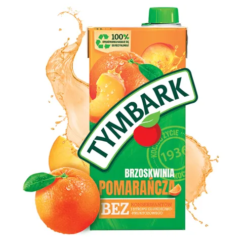 Tymbark napój pomarańcza, brzoskwinia 1l