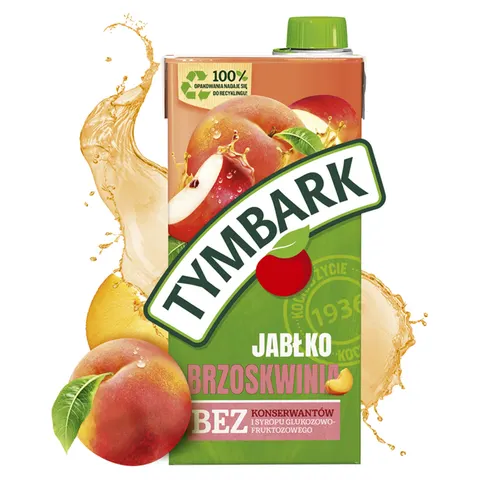 Tymbark napój jabłko, brzoskwinia 1l