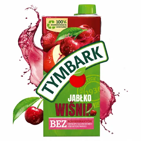 Tymbark napój jabłko, wiśnia 1l