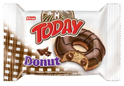 Elvan donut o smaku kakaowym today 50g x24