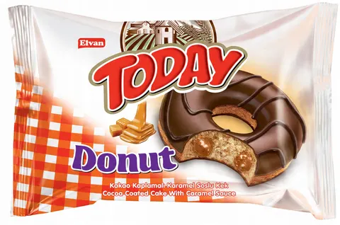 Elvan donut o smaku karmelowym today 50g x24