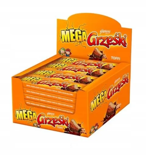 Grześki wafle mega toffi 48g x 32szt