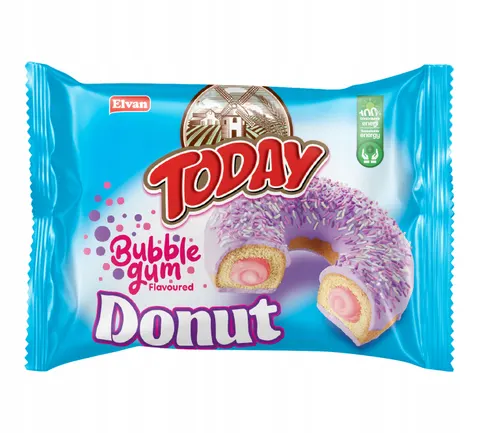 Elvan today donut o smaku gumy balonowej 50g x24
